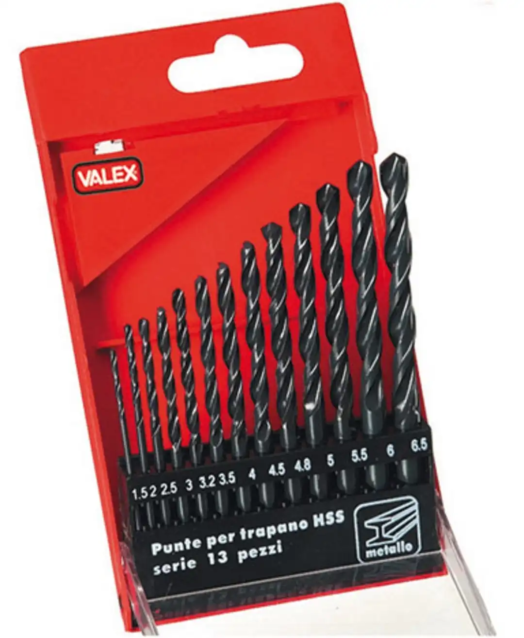 Kit Punte Per Trapano In Metallo Hss Serie 13 Pezzi Valex 1461184