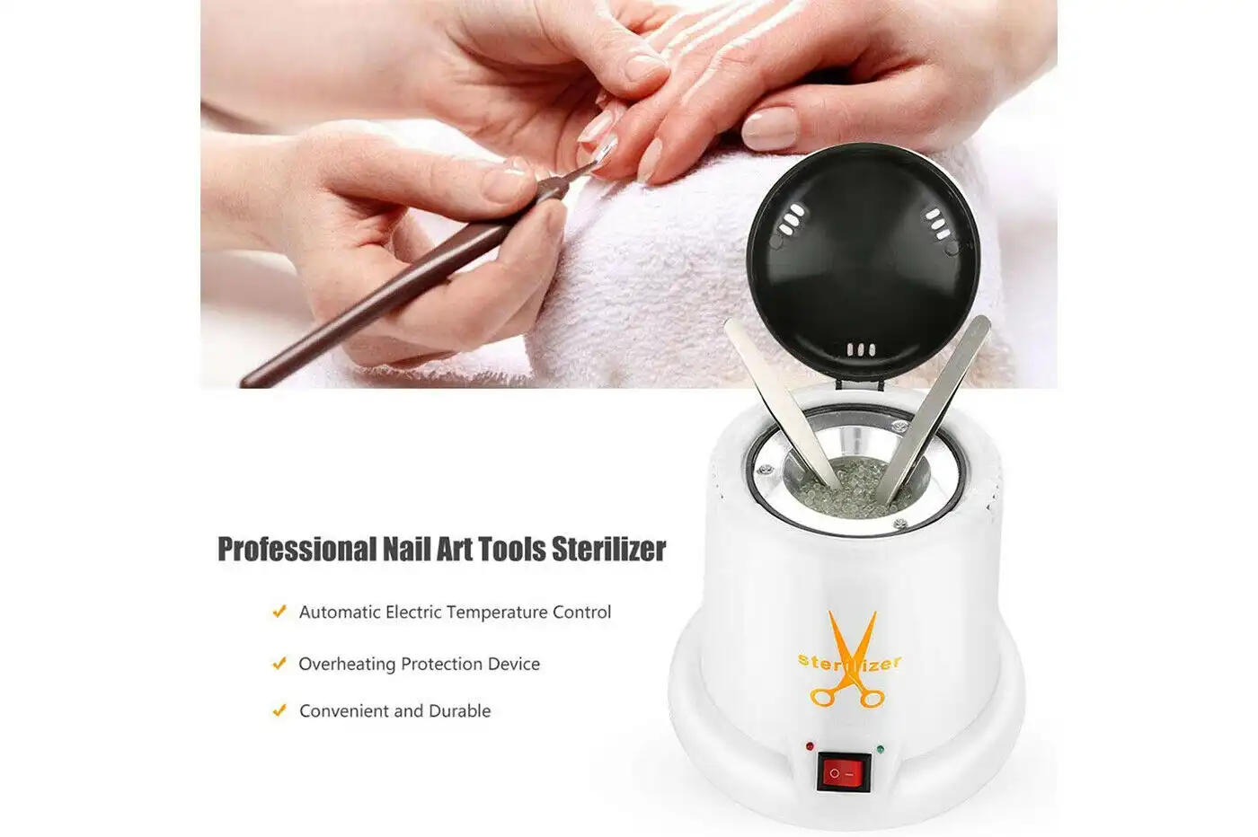 Sterilizzatore Professionale al Quarzo per Estetica Nail Art con Microsfere