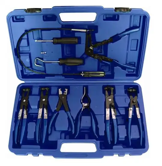 Kit 9 Pinze Montaggio e Smontaggio Per Fascette E Morsetti Per Impianti Auto