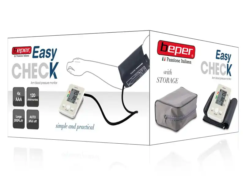 Misuratore di Pressione da Braccio Digitale Sfigmomanometro Display Lcd