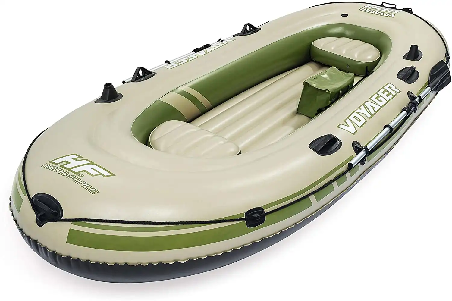 Set Canotto Voyager 500 Gommone Gonfiabile 348x141cm Per 3 Persone Con Remi
