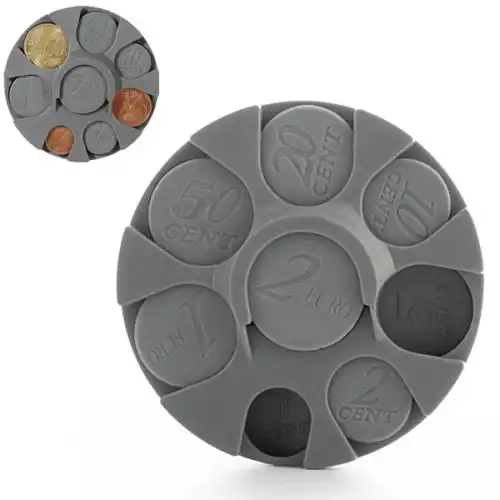 Portamonete porta monete monetine euro spiccioli dividi distributore tascabile