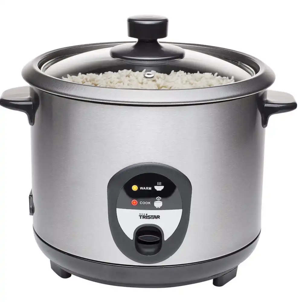 Cuociriso Elettrico Cuoci Riso 1,5 Litri 500W Acciaio Inox Tristar RK-6127