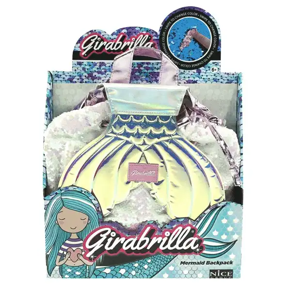 Zainetto Girabrilla Sirena con Paillettes Reversibili Super Luccicante 25x21cm