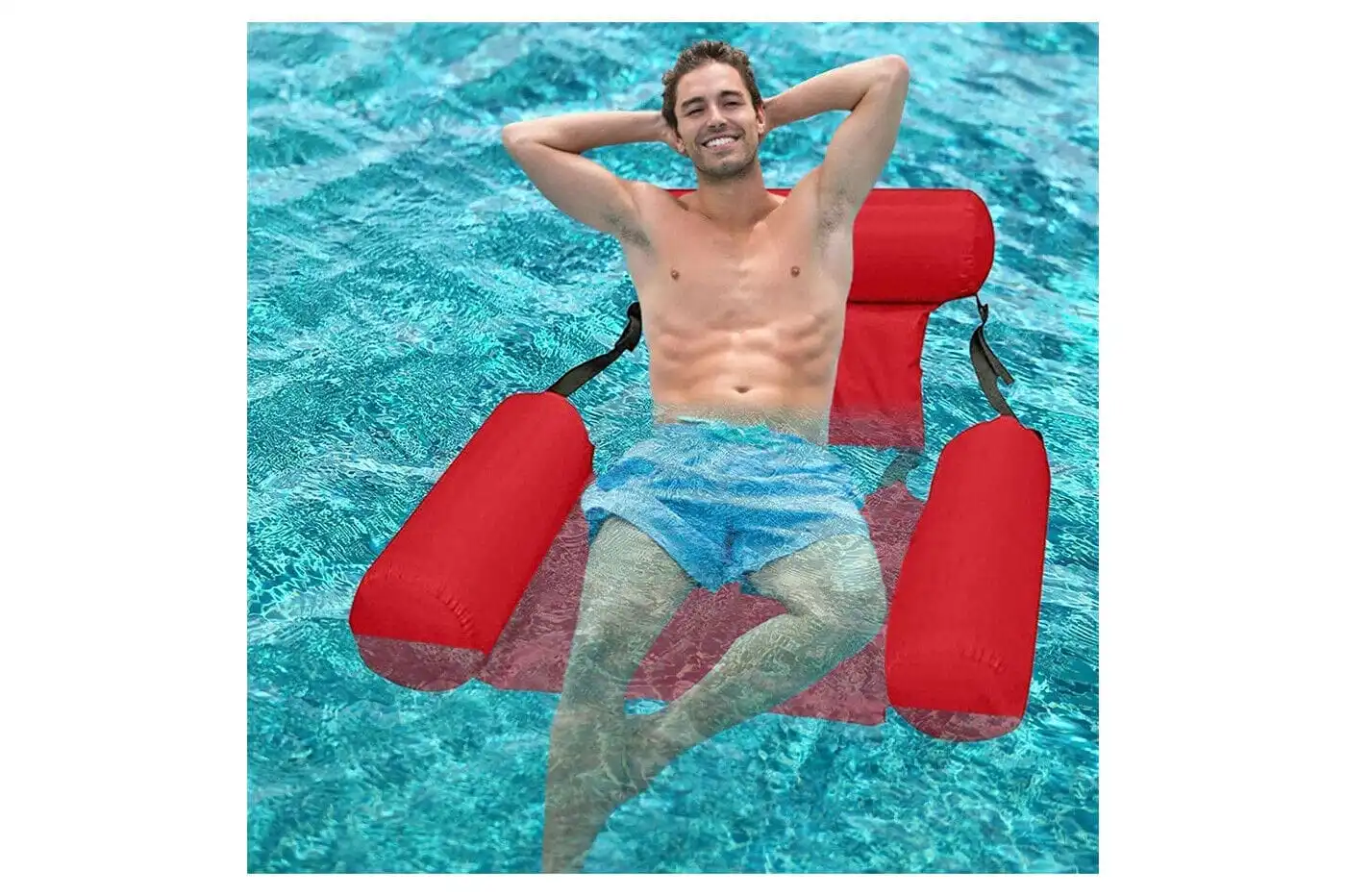 Lettino Gonfiabile Mare Galleggiante per Relax Sedia Poltrona Piscina Comfort