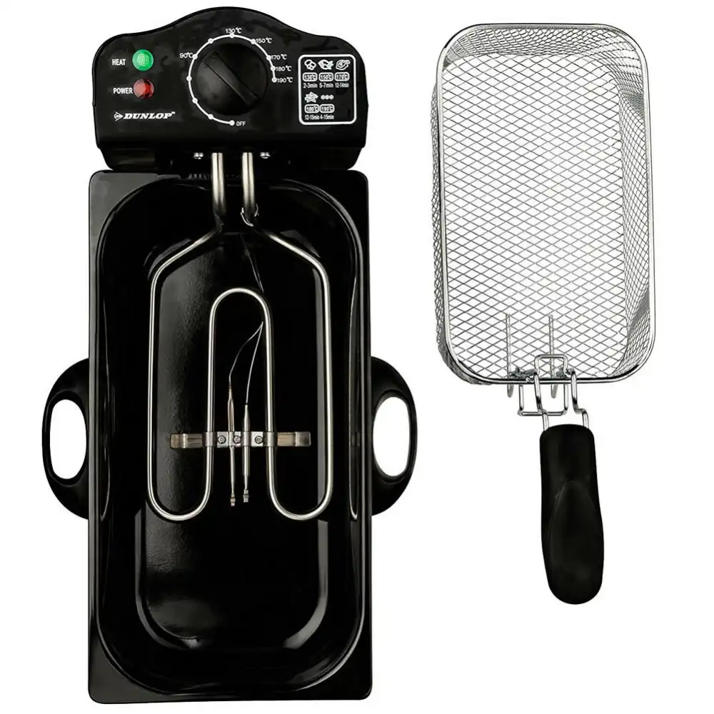 Friggitrice Elettrica Professionale in Acciaio 3 Lt con Termostato Regolabile
