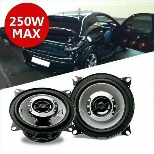 Coppia casse altoparlanti per auto autoradio stereo 2 vie 250w 10cm