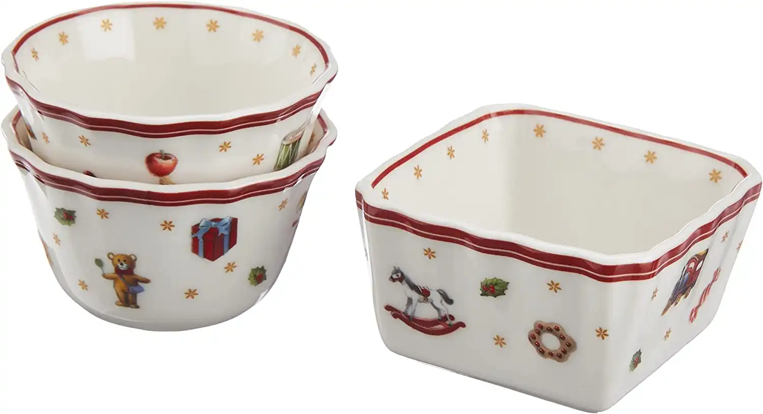 Villeroy & Boch Toy's Delight Set da 4pz con Ciotoline e Vassoio Natale