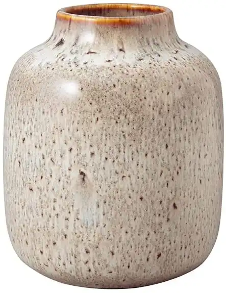Villeroy Boch Vaso Nek beige piccolo Collezione Lave in Ceramica 12.7x12.7x15.3