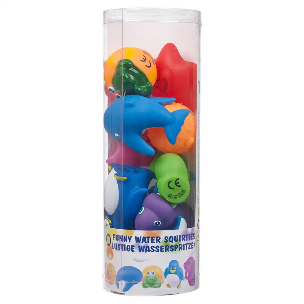 Set 10 Animali Gioco Per Bagno Bambini Bagnetto Con Animaletti Spruzza Acqua