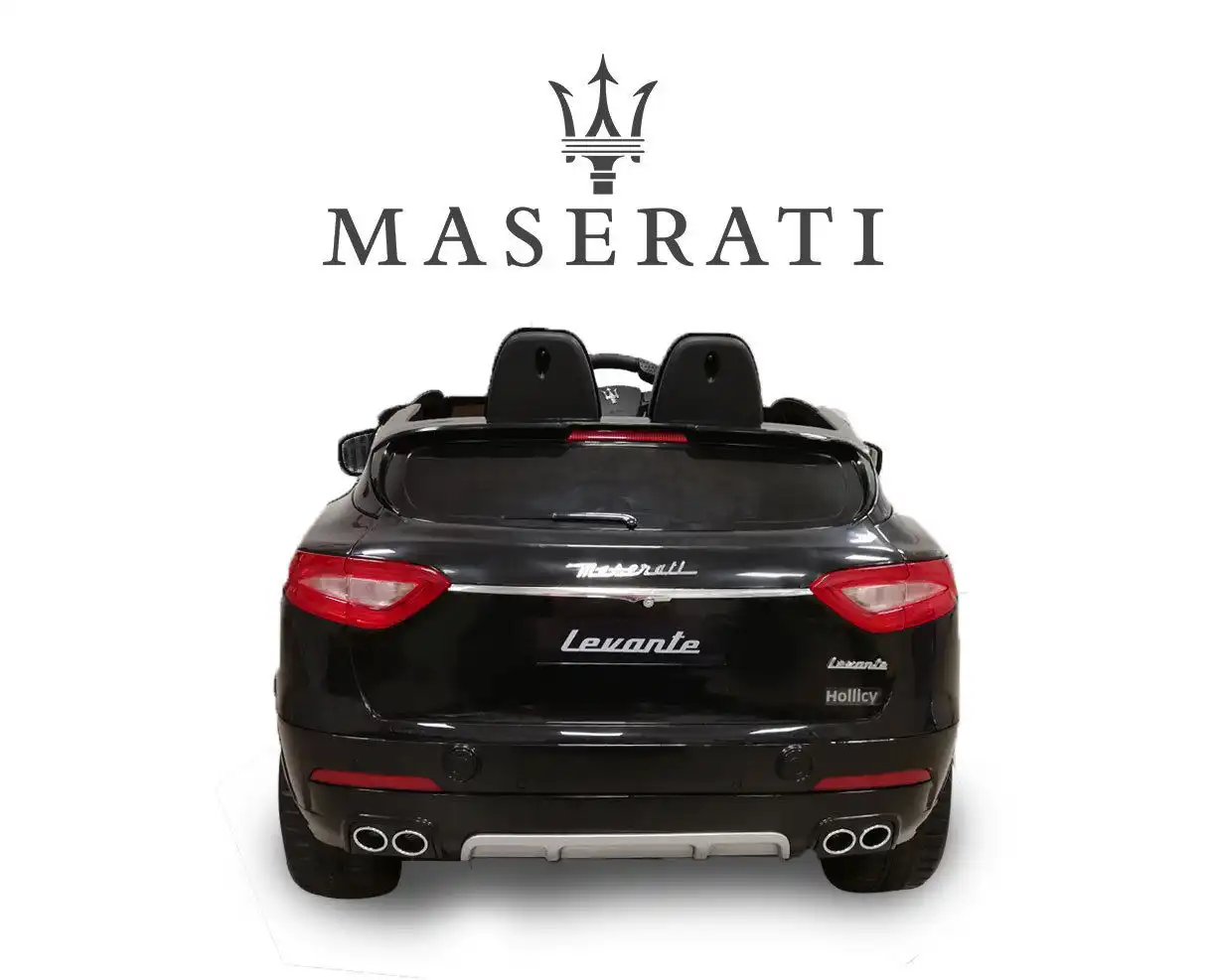 Macchina Auto Elettrica Maserati Levante Nera 12v con Telecomando Luci Suoni