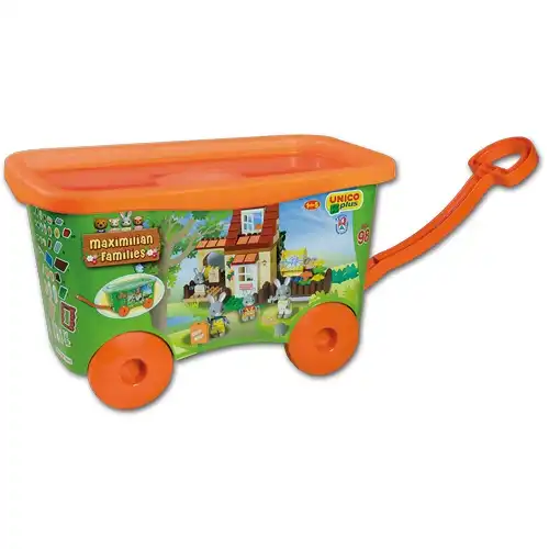 Set Costruzioni Unico Plus 94pz in Carrello Trasportabile Maximillian families