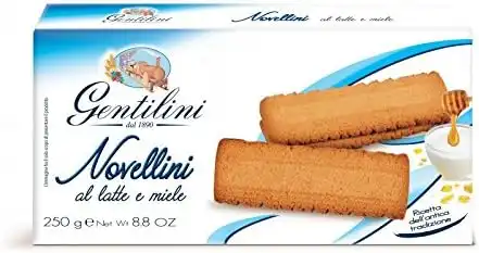 14 Confezioni di Biscotti Gentilini Novellini al Latte e Miele da 250gr