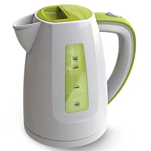Bollitore Elettrico 1,7LT Senza Cavo Con Base Indipendente 1850W Ottimo X Tisane