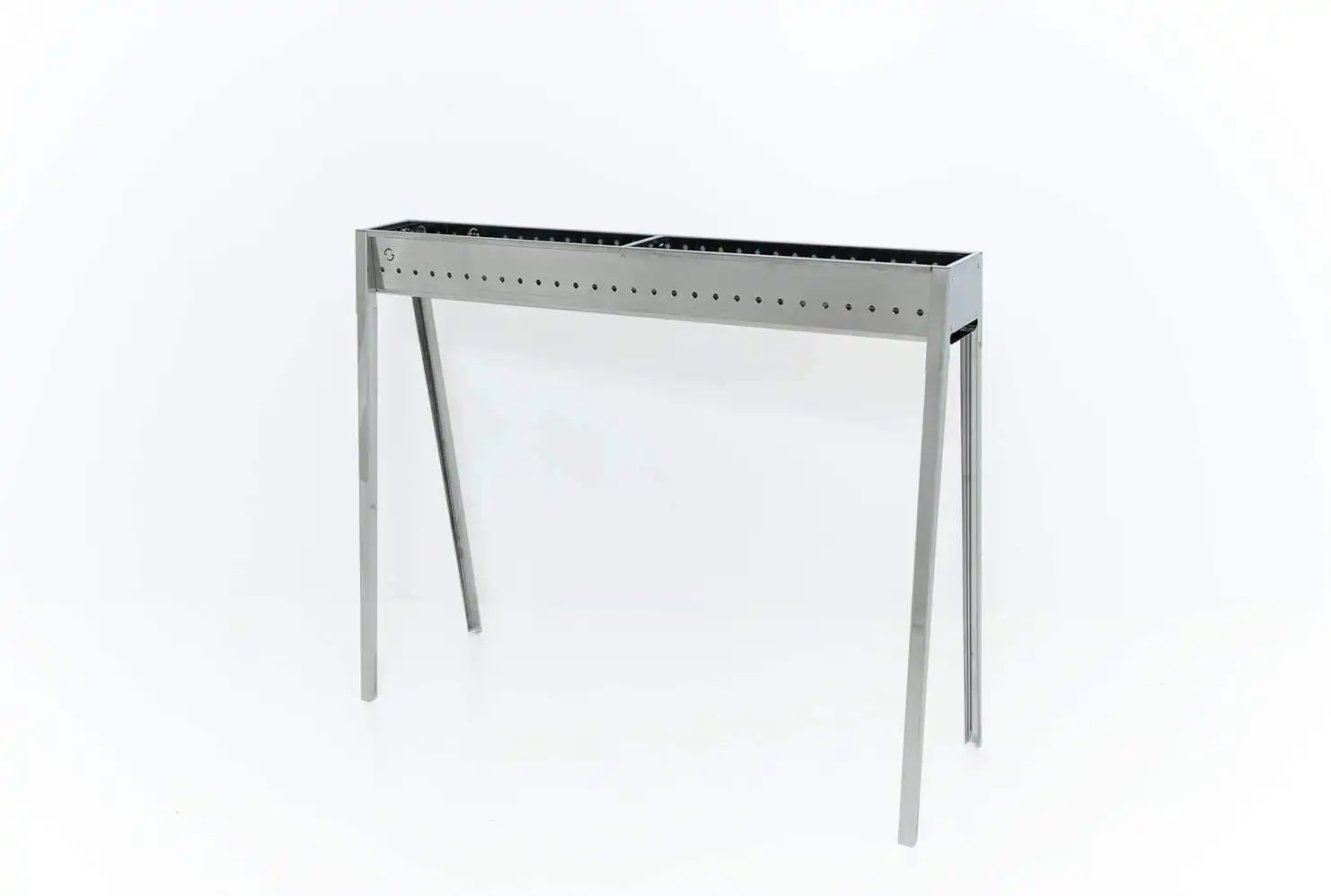 Canalina Cuocispiedini ed Arrosticini a Carbone 100cm Milano Acciaio Inox 430 ba