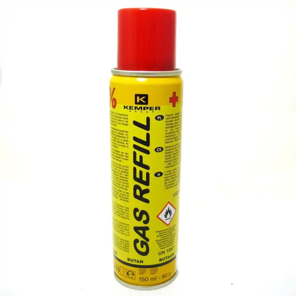 Kemper 10051 Cartuccia Gas Butano Per Ricarica Accendini e Microsaldatori 90 g