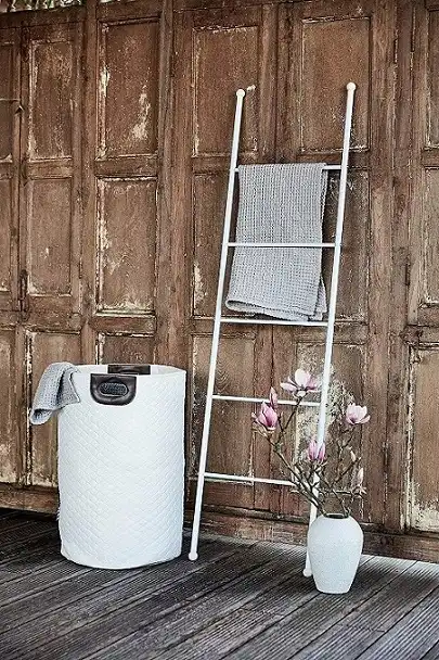 Scala Scaletta Portasciugamani Porta Asciugamani a 5 Barre in Acciaio Bagno Wc