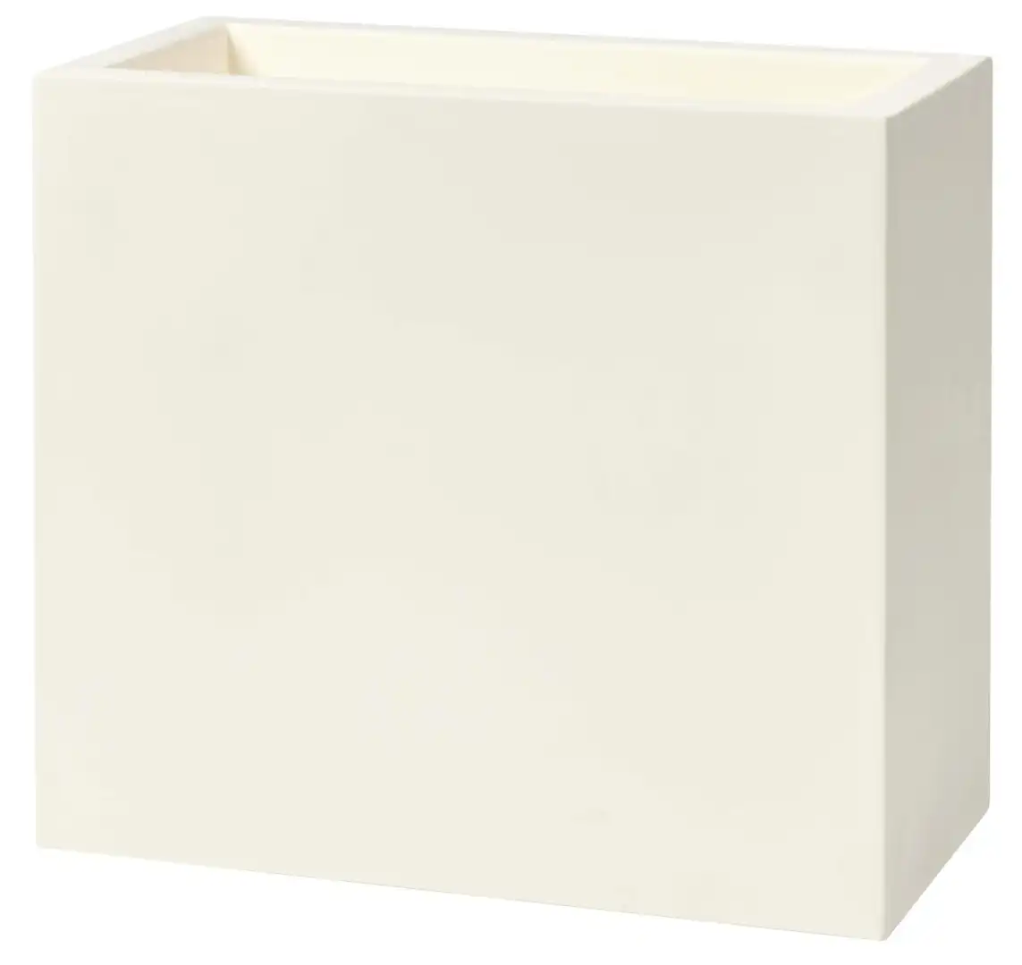 Vaso Fioriera Schio Tower Essential 80cm Bianco in Polietilene 79 x 39 x 70h cm