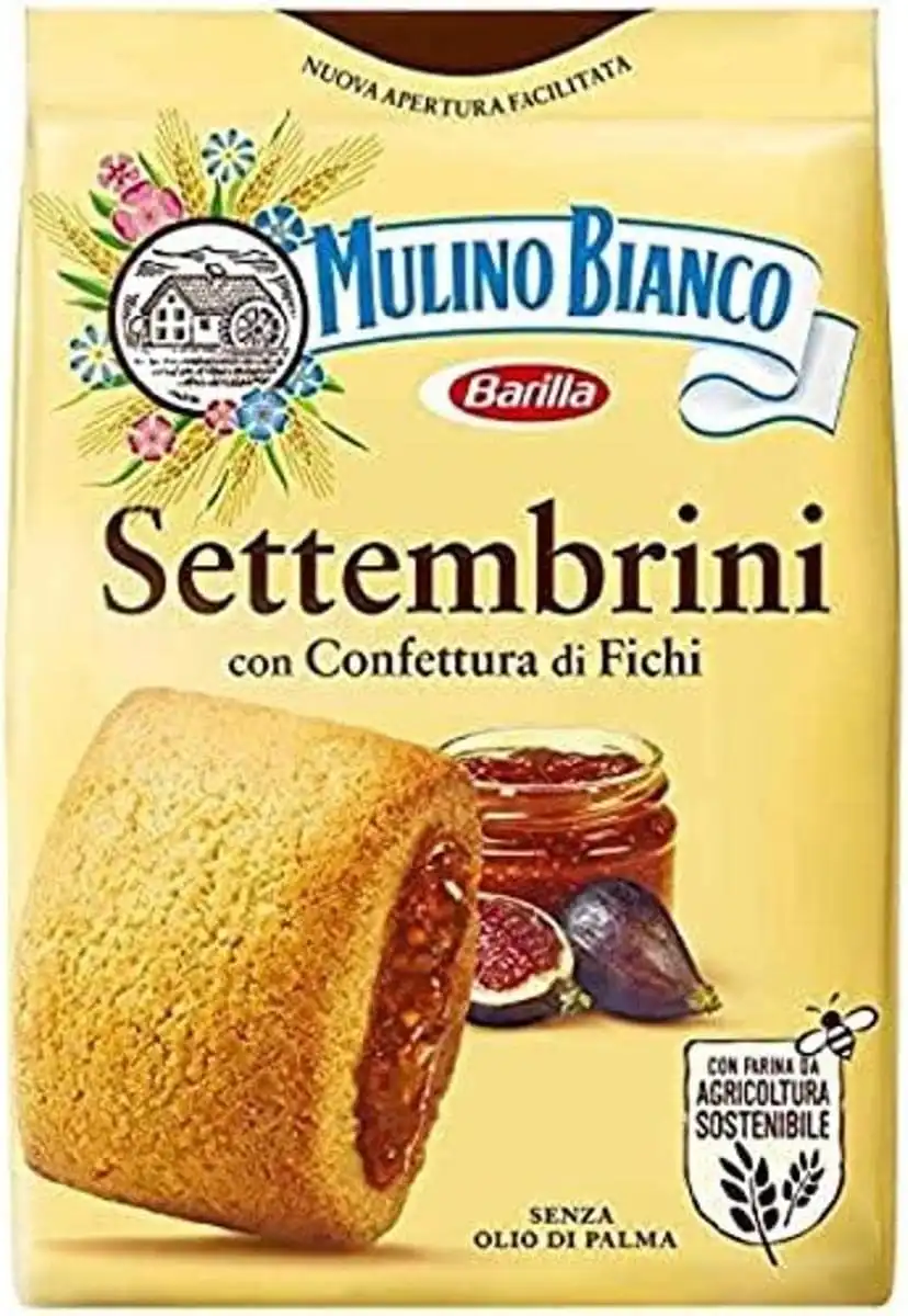 6 Confezioni Mulino Bianco Biscotti Frollini Settembrini con Confettura di Fichi