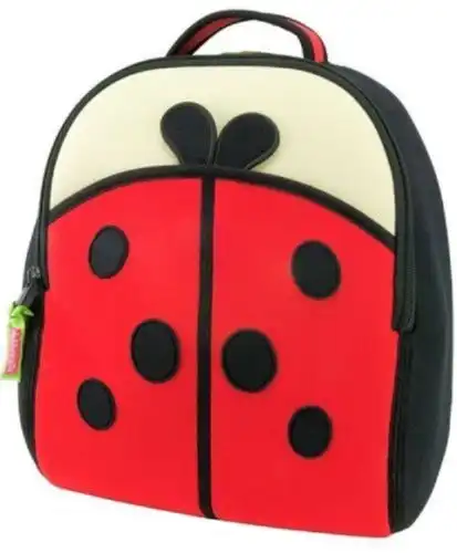 ZAINO ZAINETTO BORSA CESTINO SCUOLA DABBA WALLA COCCINELLA 30X25X16