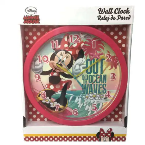 Orologio Minnie 25 CM Al Quarzo Da Per Parete Camera Cameretta Bambine Bimbe