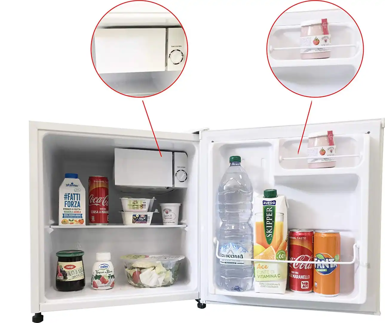 Mini Frigorifero e Congelatore Frigo Piccolo Classe A+ 47Lt Con Compressore