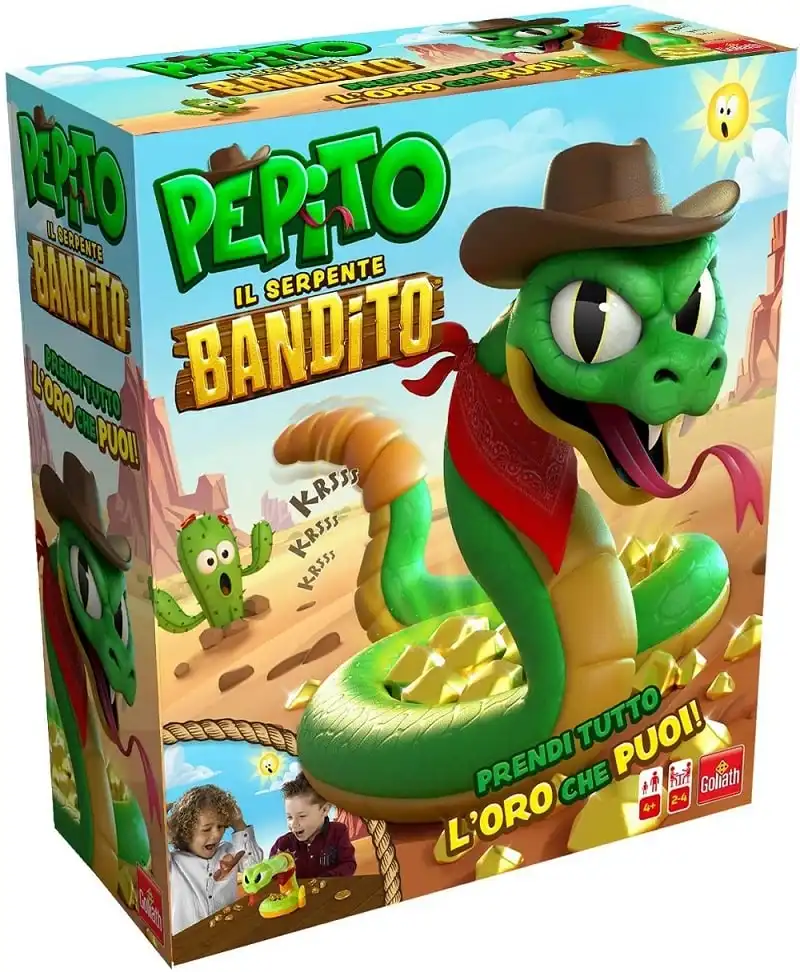 Gioco di Societa' Pepito il Serpente Bandito Gioco Anni 4+ Per 2-4 Giocatori