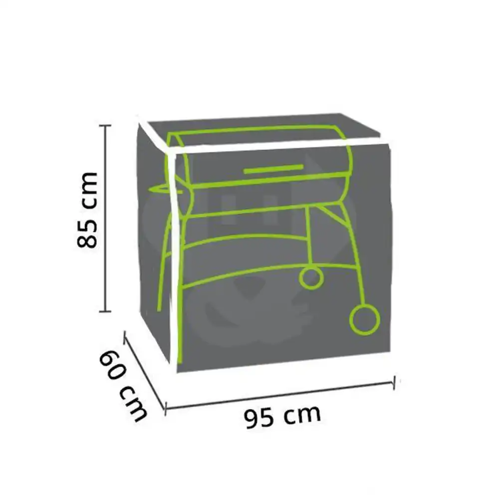 Telo Protettivo BBQ Copertura in Tessuto per Barbecue Rettangolare 95x60x85 cm