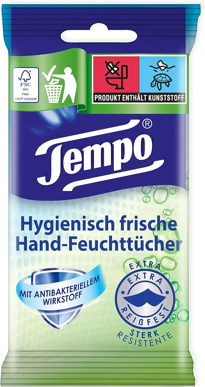 Tempo Fresh To Go Protect Fazzoletti Tempo Salviette 15 Confezioni Da 10 840612