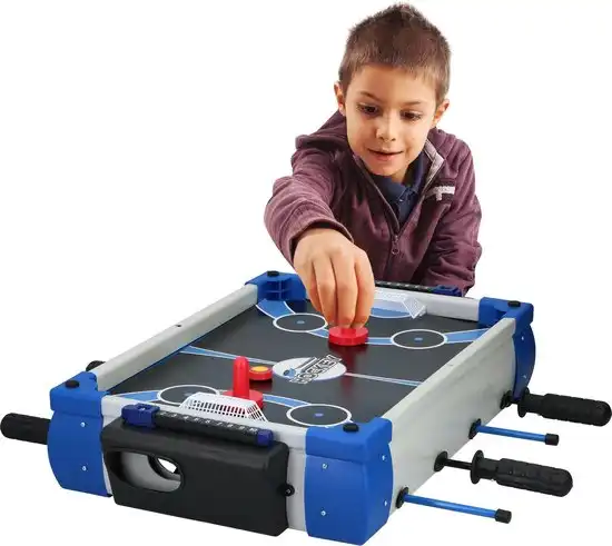 Tavolo da Gioco 5 in 1 Calcio Balilla Basket Hockey Ping Pong Bowling 43x30x25cm