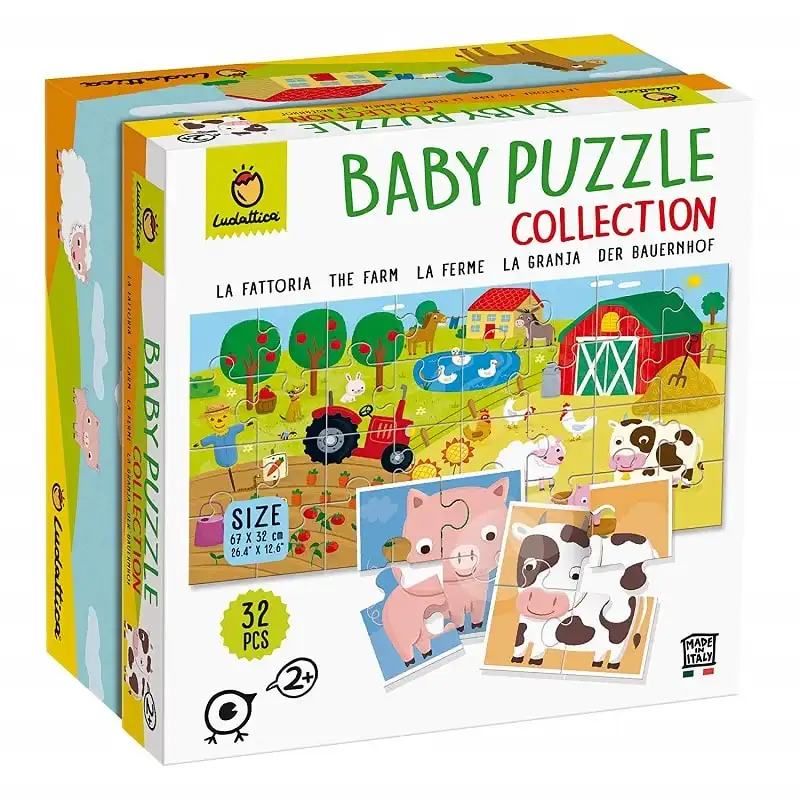 Ludattica Baby Puzzle Collection La Fattoria The Farm 32 PCS 67x32 Cm