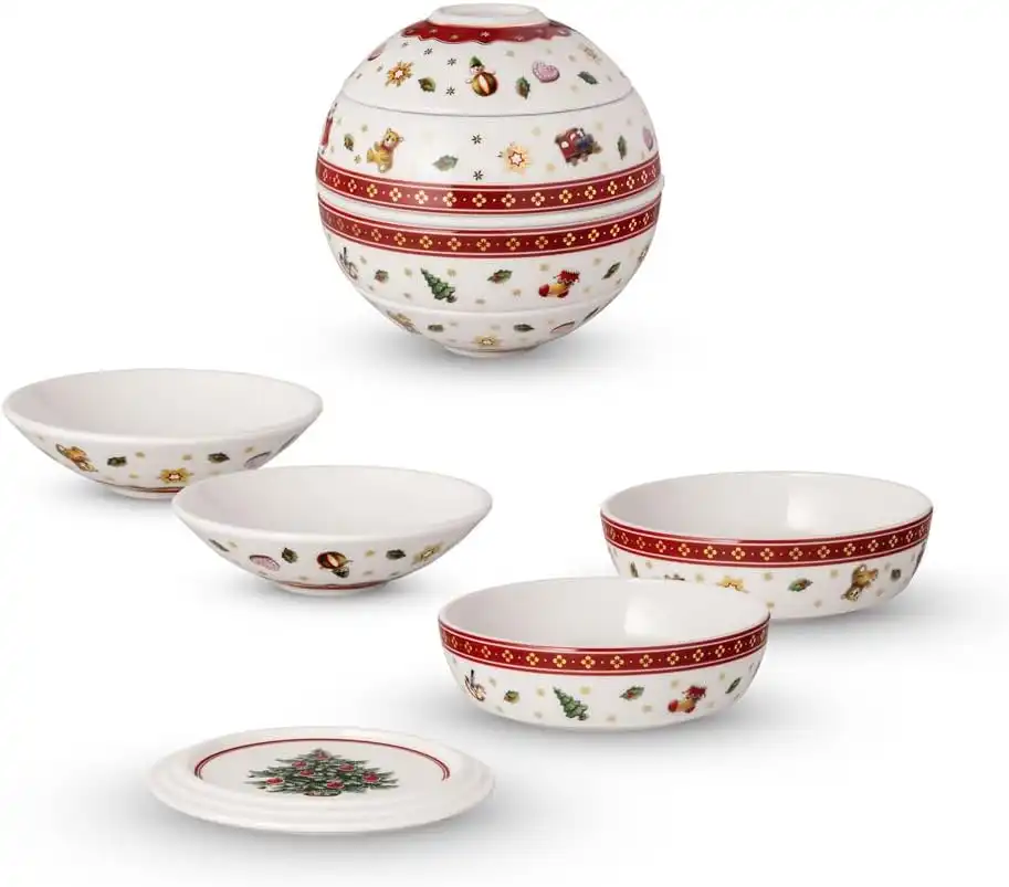 Villeroy & Boch Toy's Delight La petite Boule Set 5 Ciotole in Porcellana 14cm