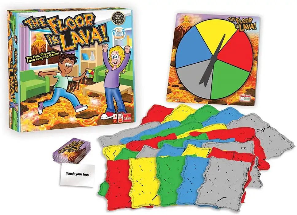 Gioco di Societa' Floor is Lava Gioco Abilita' Per Bambini da Pavimento 5 anni +