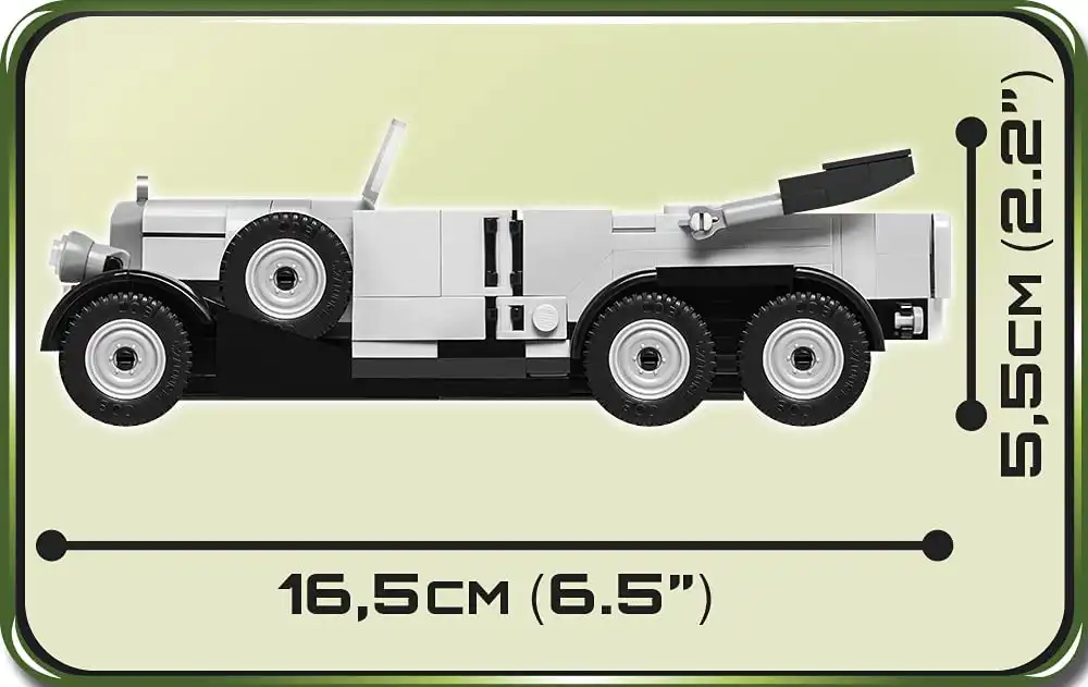 Set Costruzioni Cobi 272pz Historical Collection 939 Mercedes G4 WWII Scala 1:35