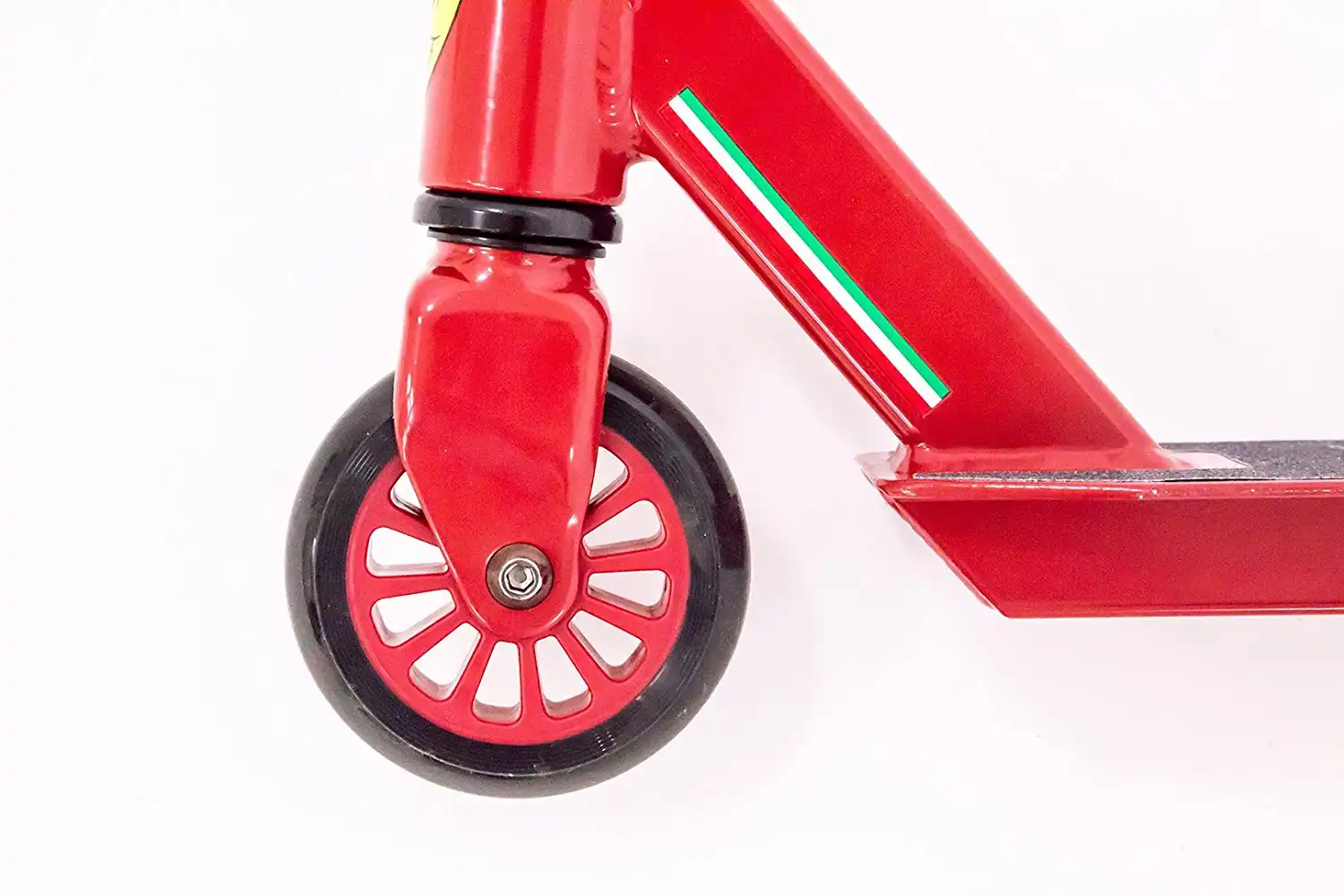 Monopattino a due Ruote in Acciaio per Bambini Ferrari Rosso con Manubrio Freno