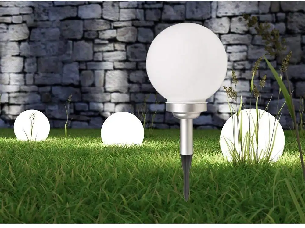 Lampada Luce ad Energia Solare a Forma di Palla con 4 Led per Giardino Esterno