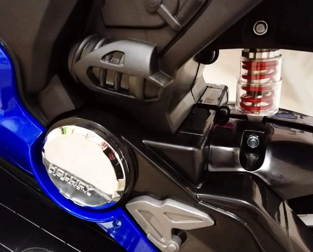 Moto Elettrica Per Bambini 12V Ruote LED Fari Funzionanti MP3 USB Blu