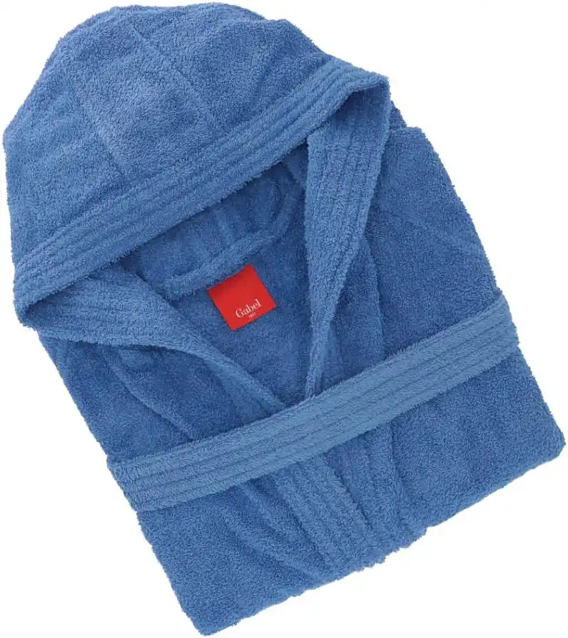 Gabel Accappatoio Adulto In Spugna Di Puro Cotone Bluette Taglia XL Tintunita