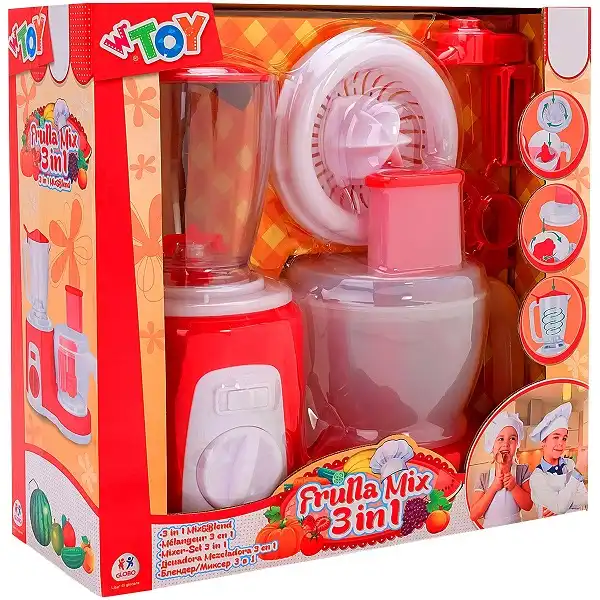 Gioco Cucina Frullatore Mixer Spremiagrumi Giocattolo a 2 Velocita' a Batteria