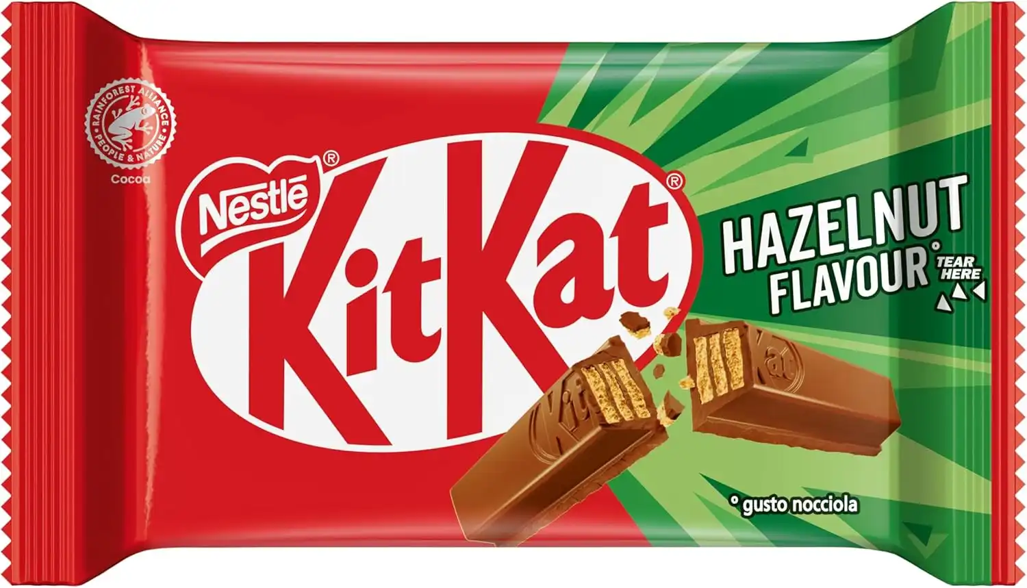 KITKAT Hazelnut Wafer di Cioccolato al Latte al Gusto Nocciola 24 Snack da 41,5g