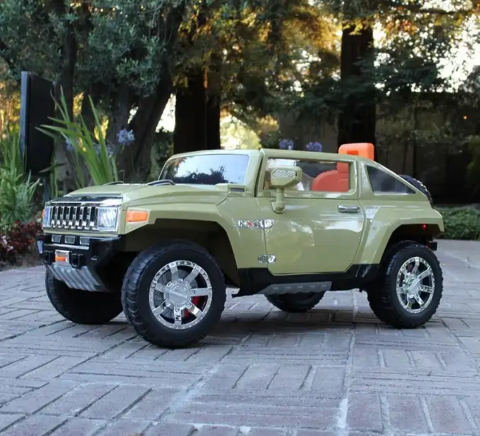Jeep Auto Elettrica Hummer 12V Hx Per Bambini Fuoristrada Con Telecomando Verde