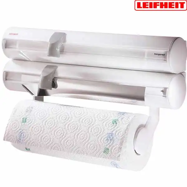 Portarotolo porta rotolo da cucina a parete scottex carta alluminio Leifheit