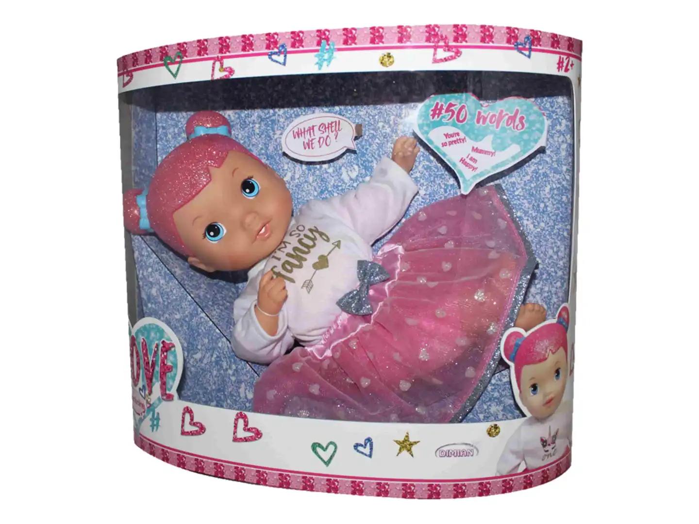 Bambola Bambolina Love 40cm Pronuncia fino a 50 Parole in Italiano Eta' 2+