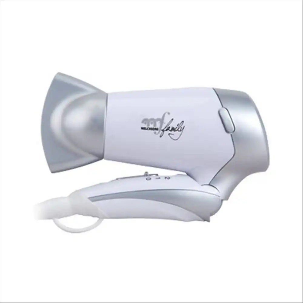 Melchioni Handy Style Asciugacapelli Da Viaggio Manico Pieghevole 1200W 115-230V