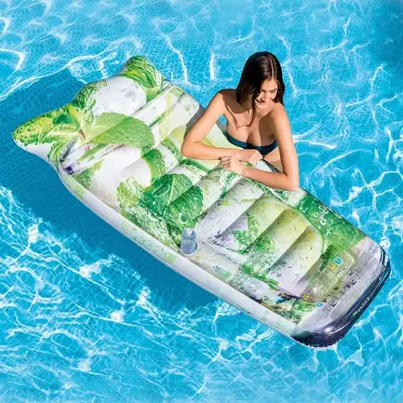 Materasso Materassino Gonfiabile Bibita Frizzante Piscina Mare Spiaggia Intex