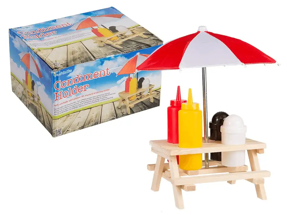 Set Dispenser Condimenti Tavola Salse Maionese e Ketchup BBQ Pic Nic Barbecue