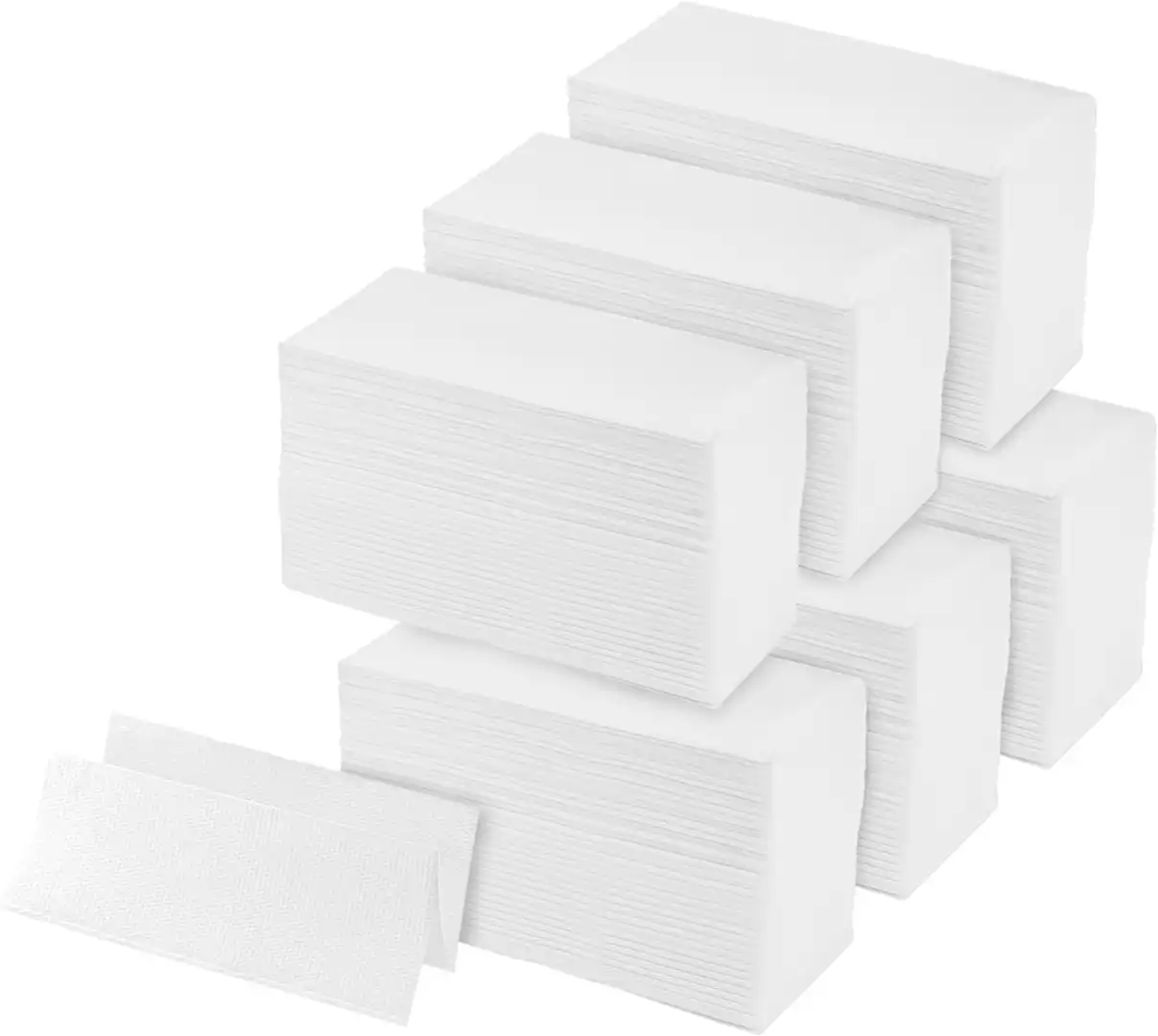Asciugamani Monouso Piegati a Z per Dispenser 24 x 21 cm 25 Pacchetti da 150pz