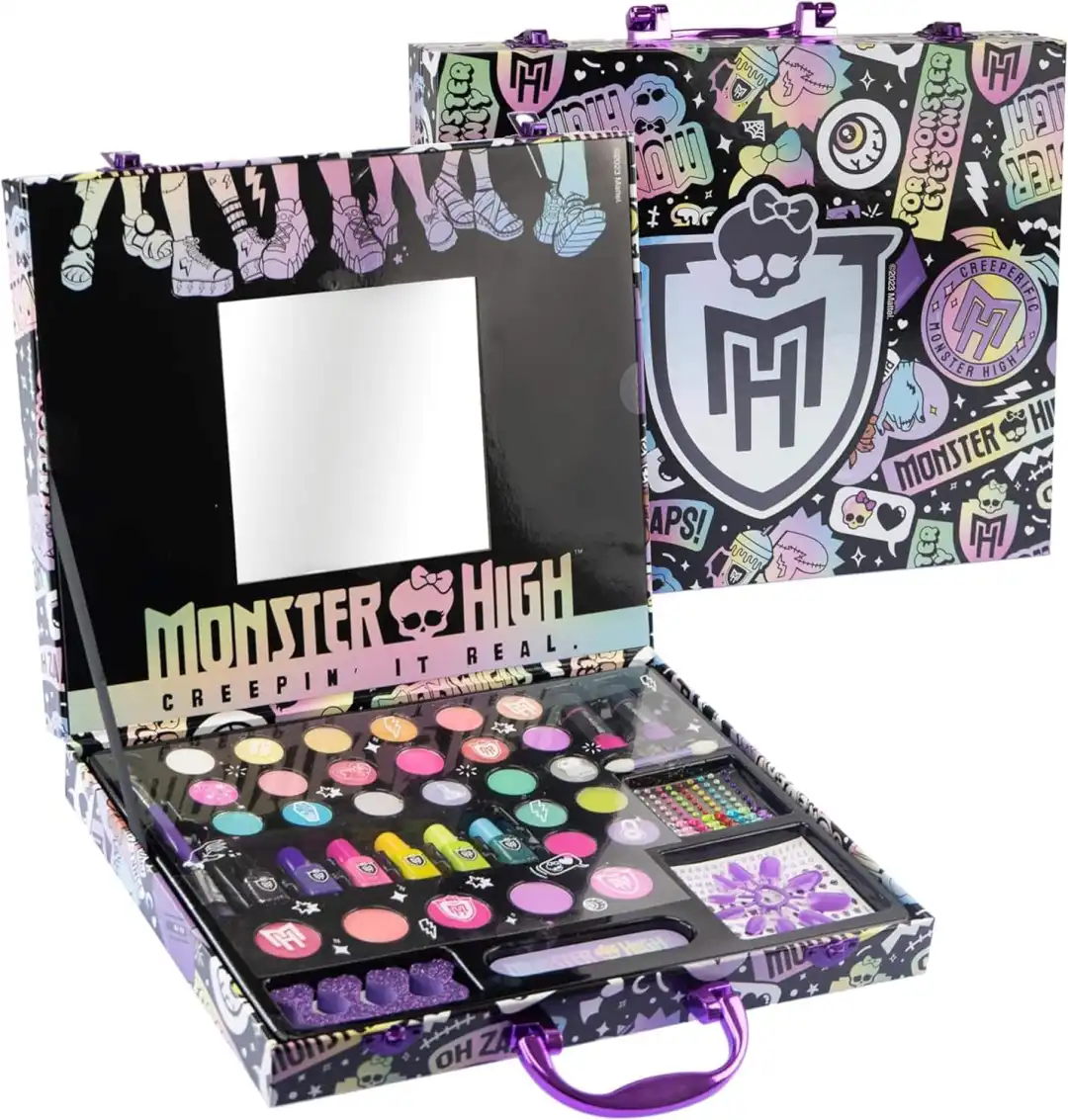 Monster High Make Up Case Valigetta Trucchi per Bambini con Specchio Eta' 5+