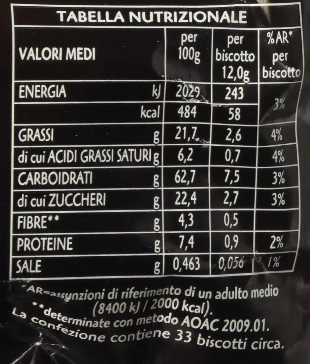 4x Biscotti Pavesi Gocciole con Cioccolato Extra Fondente Extra Dark 4x400g