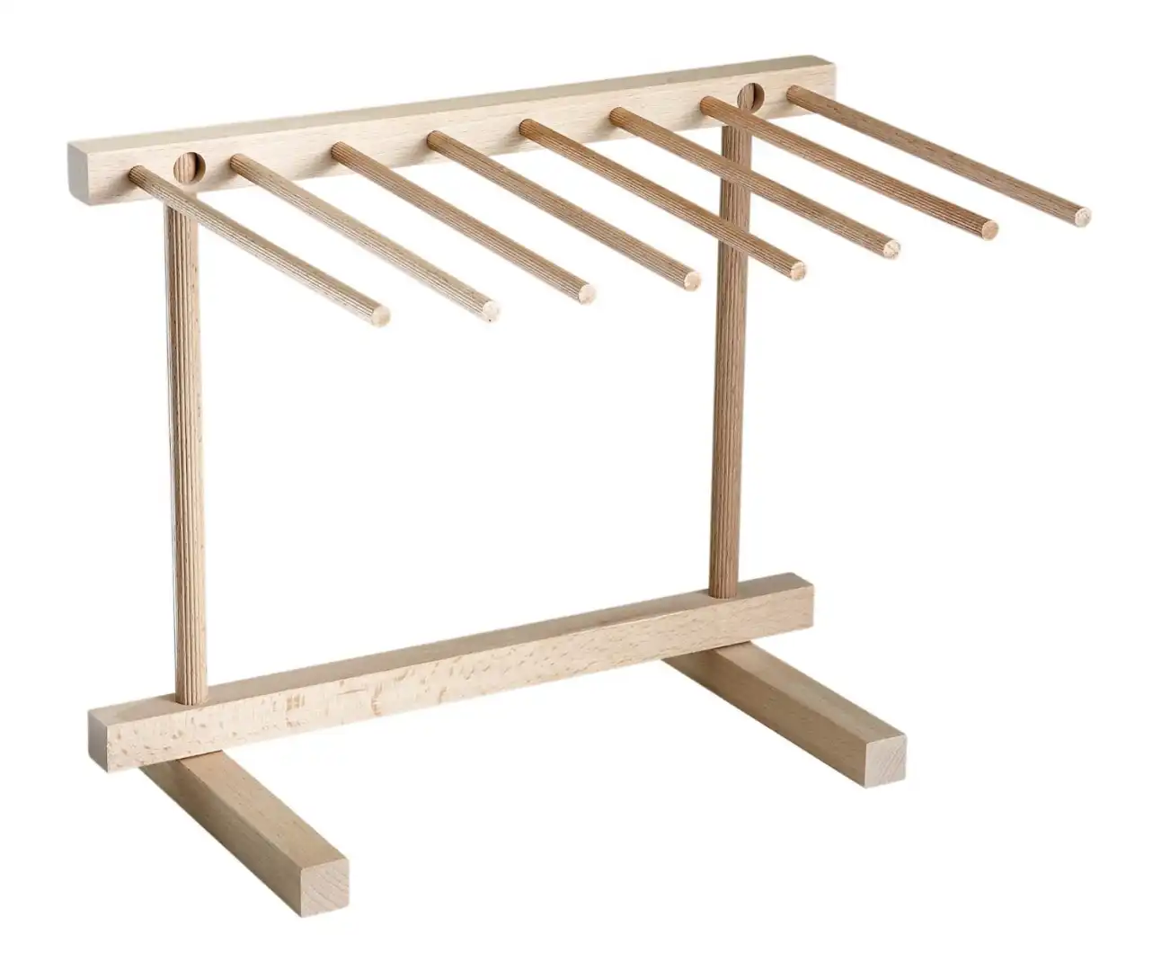 Stendipasta Stendi Pasta con 8 Braccia in Legno Faggio Naturale Essiccare Cucina